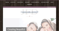 Desktop Screenshot of jacksonfamilydentistry.com