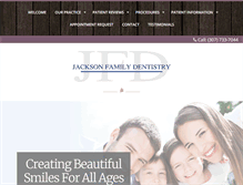 Tablet Screenshot of jacksonfamilydentistry.com